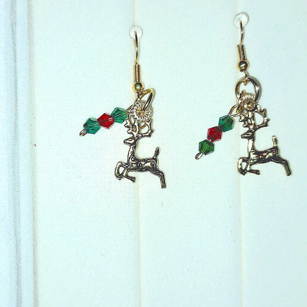 CHRISTMAS REINDEER EARRINGS